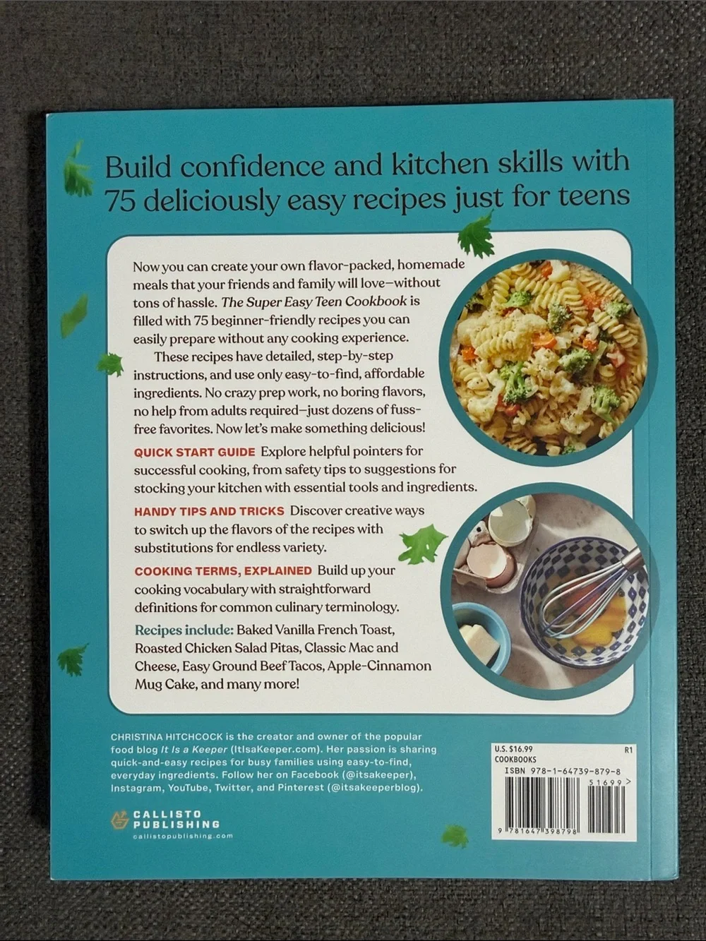 The Super Easy Teen Cookbook — Bright Blue Cover